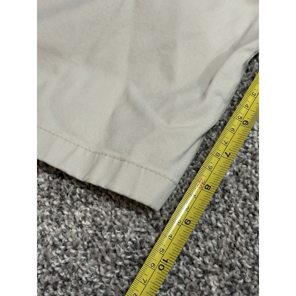 Johnnie-O Mens Chino Shorts Stone Beige Flat Front Stretch Cotton JMSH1400 36 - Picture 7 of 7